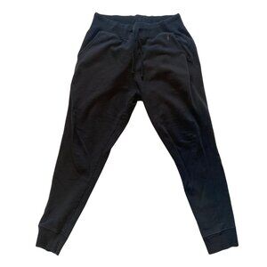 All Saints Raven Cuffed Slim Fit Ramskull Sweatpants Black Size Medium